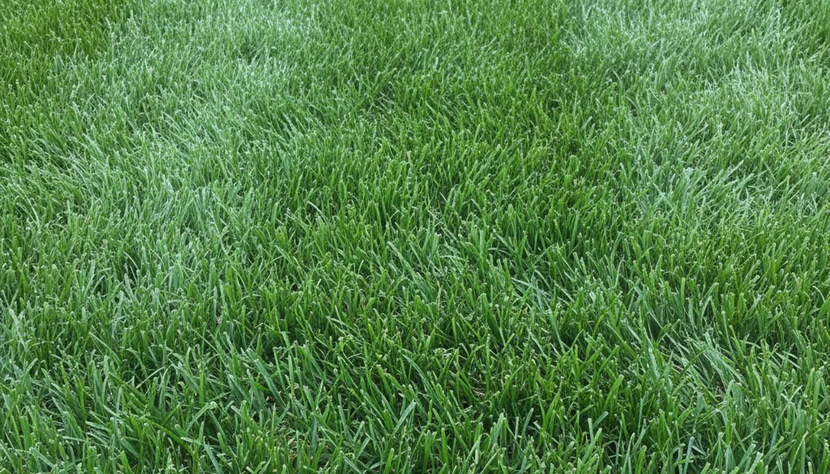 Freshly mowed grass close-up showing precise lawn care by Chop Chop Landscaping in Peoria, IL