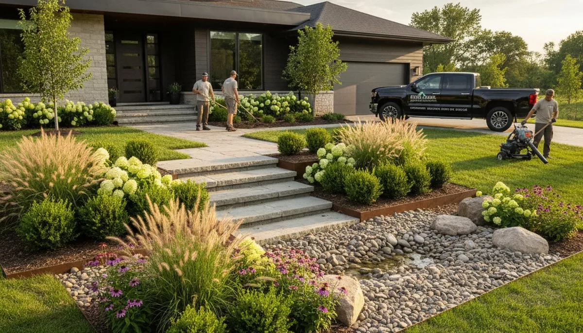 Landscaping services in Peoria, IL for residential lawn care and yard maintenance